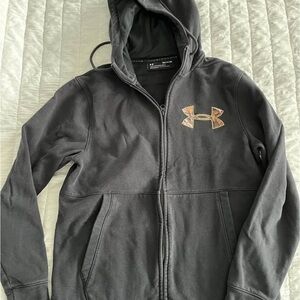 Under Armour Black Hoodie with Gold Logo
